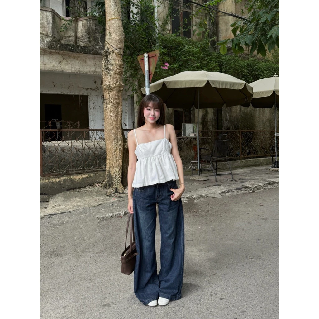Low-waist Long Jeans